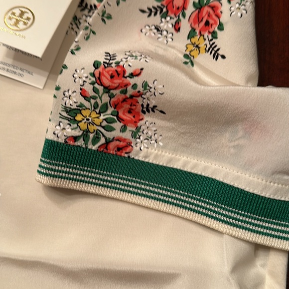 Tory Burch Floral Polo Shirt, new with tags. - Picture 4 of 6